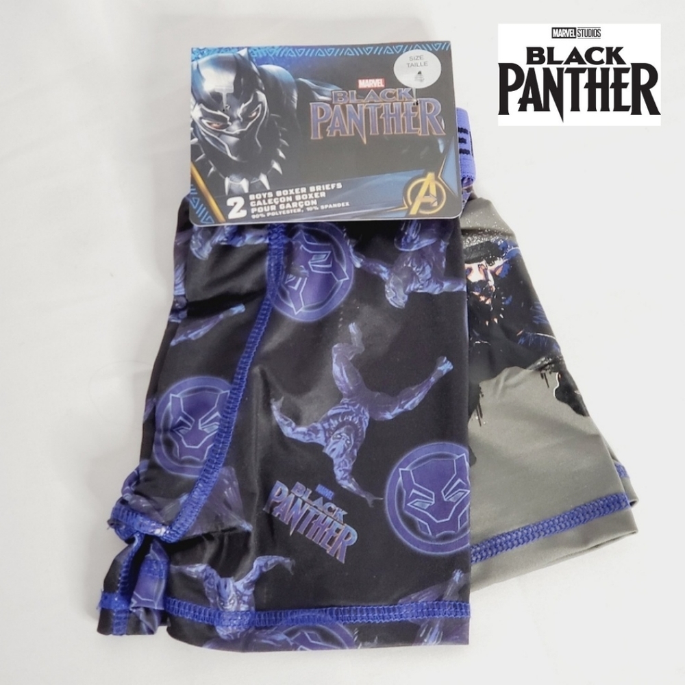 Marvel Black Panther Boys Boxer Briefs -     2 Pack
